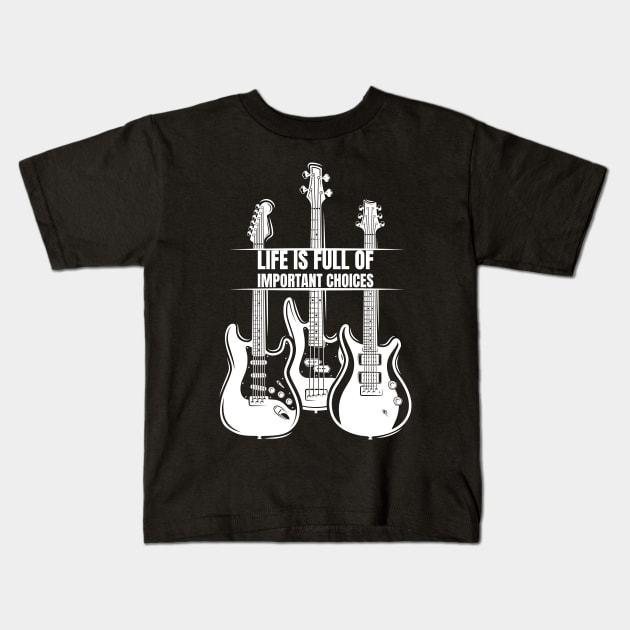 Funny Guitarist Guitar Player Music Lover Kids T-Shirt by Shopinno Shirts